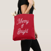 Merry en Bright Red Tote Bag (Dichtbij)