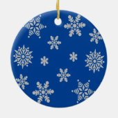 Merry en Bright Snowmen Keramisch Ornament (Achterkant)