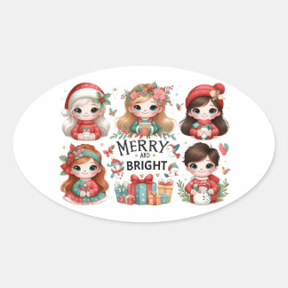 Merry en Bright Stickers
