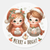 Merry en Bright Stickers (Voorkant)