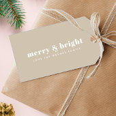 Merry en Bright | Stijlvol kerststalletje Cadeaulabel