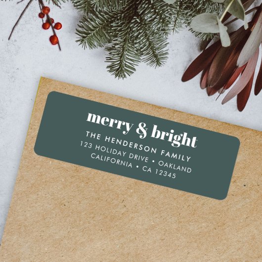 Merry en Bright | Stijlvolle boskerst Etiket