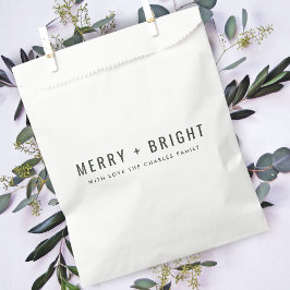Merry en Bright | Stijlvolle donkergroene kerst Bedankzakje