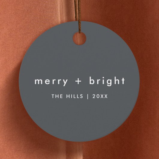 Merry en Bright | Stijlvolle kerst met houtskool Bedankjes Labels