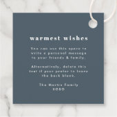 Merry en Bright | Stijlvolle moderne fotografieën Bedankjes Labels (Achterkant)