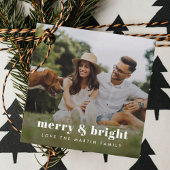 Merry en Bright | Stijlvolle moderne fotografieën Bedankjes Labels