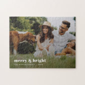 Merry en Bright | Stijlvolle moderne fotografieën Legpuzzel (Horizontaal)