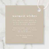 Merry en Bright | Stijlvolle serie Kerstmis Bedankjes Labels (Achterkant)