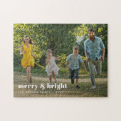 Merry en Bright | Stijlvolle serie Kerstmis Legpuzzel (Horizontaal)