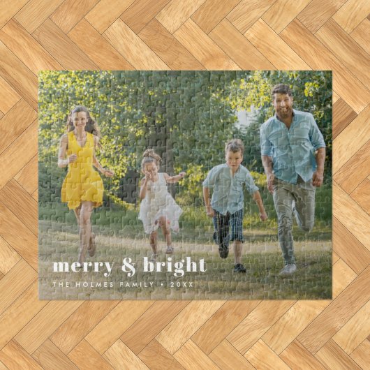Merry en Bright | Stijlvolle serie Kerstmis Legpuzzel