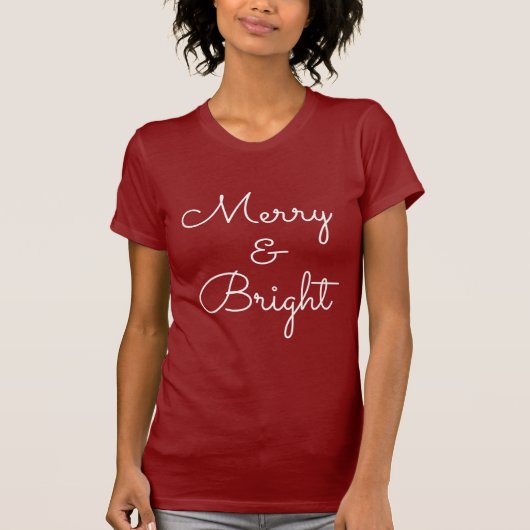 Merry en Bright T-Shirt (Voorkant)