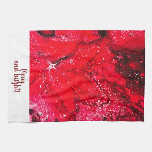 Merry en bright theedoek (Horizontaal)