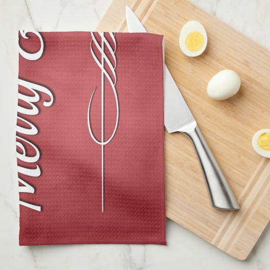 Merry en Bright Theedoek (Quarter Fold)