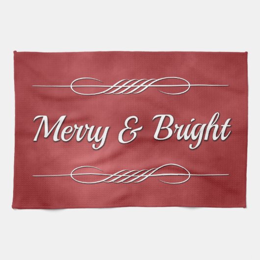 Merry en Bright Theedoek (Horizontaal)