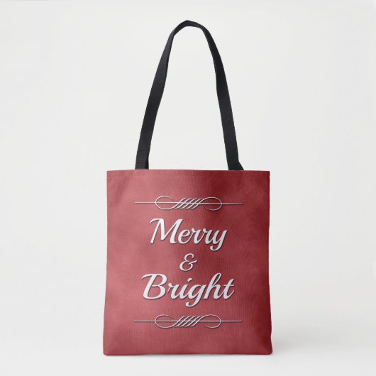 Merry en Bright Tote Bag (Voorkant)