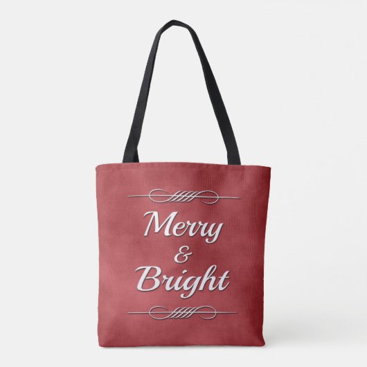 Merry en Bright Tote Bag (Achterkant)