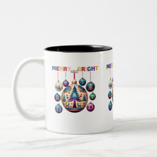 Merry en Bright Tweekleurige Koffiemok