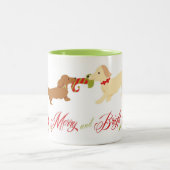 Merry en Bright Tweekleurige Koffiemok (Center)