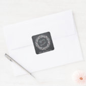 Merry en Bright! Vierkante Sticker (Envelop)