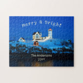 Merry en Bright vuurtoren Legpuzzel (Horizontaal)