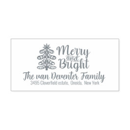 Merry en Bright Zelfinktende Stempel