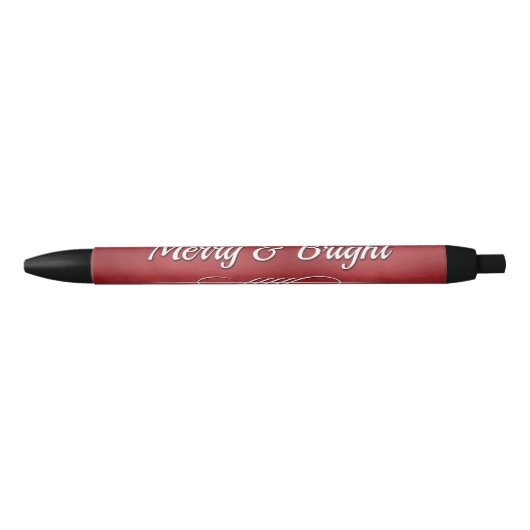 Merry en Bright Zwarte Inkt Pen (Voorkant)