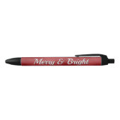 Merry en Bright Zwarte Inkt Pen (Bovenkant)