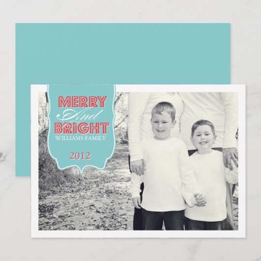 Merry- en BrightStor-kaarten Feestdagenkaart (Voorkant / Achterkant)