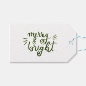 Merry en felgroen cadeaulabel (Voorkant (Horizontaal))