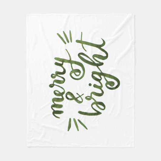 Merry en felgroen fleece deken (Voorkant)