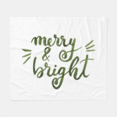 Merry en felgroen fleece deken (Voorkant (Horizontaal))