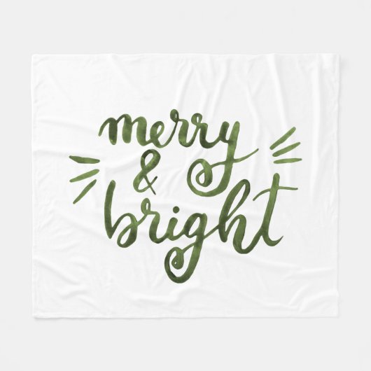 Merry en felgroen fleece deken (Voorkant (Horizontaal))