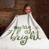 Merry en felgroen fleece deken
