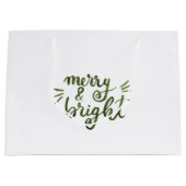 Merry en felgroen groot cadeauzakje (Voorkant)