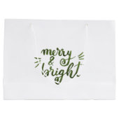 Merry en felgroen groot cadeauzakje (Achterkant)