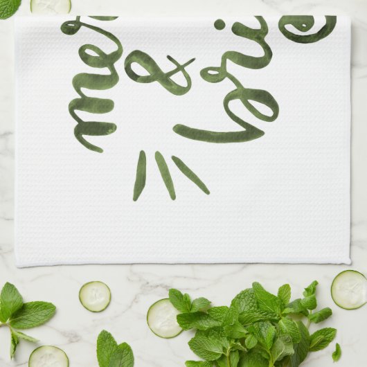 Merry en felgroen theedoek (Gevouwen)