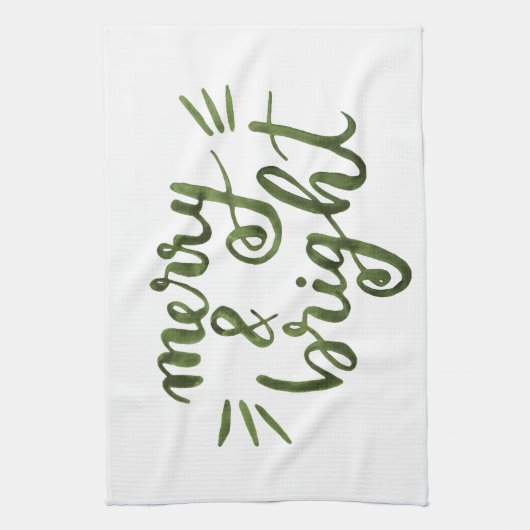 Merry en felgroen theedoek (Verticaal)