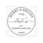 Merry en felle kerst rubberstempel (Afrduk)