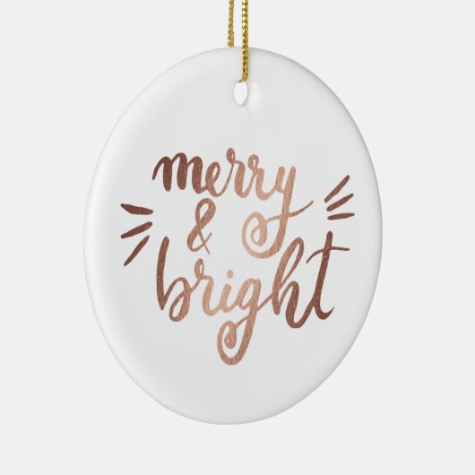 Merry en felle koperen keramisch ornament (Rechts)