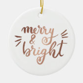 Merry en felle koperen keramisch ornament (Voorkant)