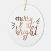 Merry en felle koperen keramisch ornament (Links)