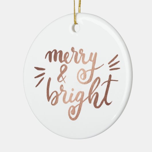 Merry en felle koperen keramisch ornament (Links)