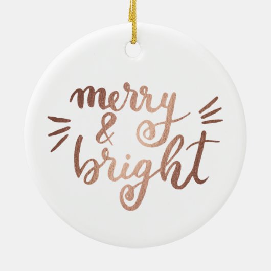 Merry en felle koperen keramisch ornament (Achterkant)