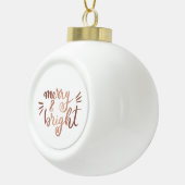 Merry en felle koperen keramische bal ornament (Rechts)