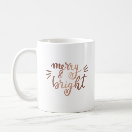 Merry en felle koperen koffiemok (Links)