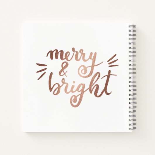 Merry en felle koperen notitieboek (Achterkant)