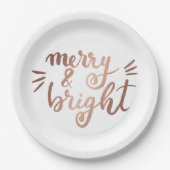 Merry en felle koperen papieren bordje (Voorkant)