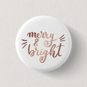 Merry en felle koperen ronde button 3,2 cm (Voorkant)