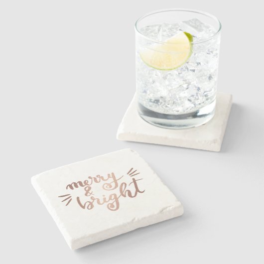 Merry en felle koperen stenen onderzetter (Zijkant)