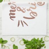 Merry en felle koperen theedoek (Gevouwen)